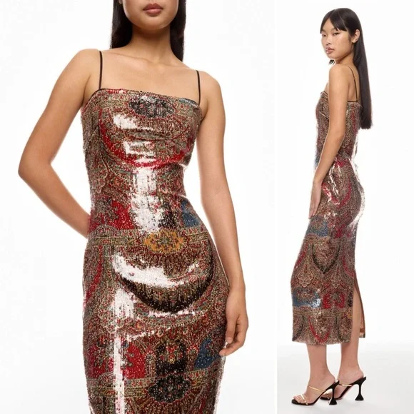 NWT Veronica Beard Leda Dress in Size 6 Red Multi - Picture 3 of 15